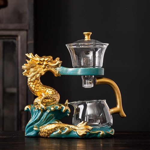Glass Teapot with Infuser Semi Automatic Tea Set Kungfu Teapot