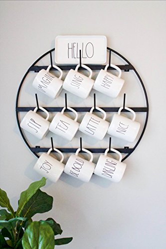 Mug Rack with Sturdy Steel Frame