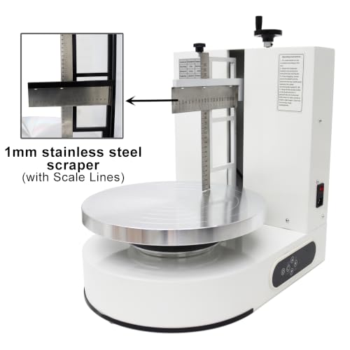 Cake Frosting & Smoothing Machine Stainless Steel Scraper 110V