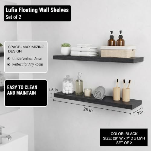 Floating Wall Shelves (2 Count)