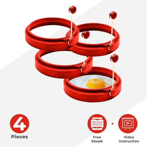 Professional 4 Inch Silicone Egg Ring