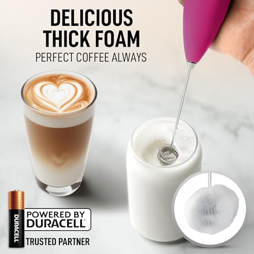 Powerful Milk Frother Wand With Duracell Batteries