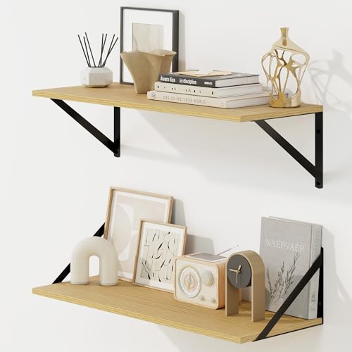 Deep Floating Shelves for Wall (2 Count)