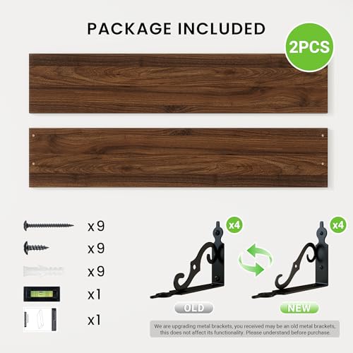 Floating Shelves for Wall Decor (2 Count)