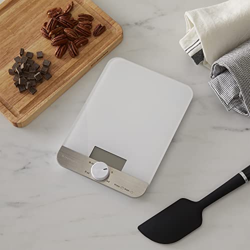 KQ908 Glass Surface 11 Pound Capacity Digital Kitchen and Food Scale