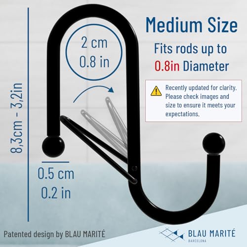 10 Pack Metal S Hooks for Hanging (10 Count)