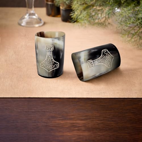 Viking Horn Shot Glasses Set of 12 (12 Count)