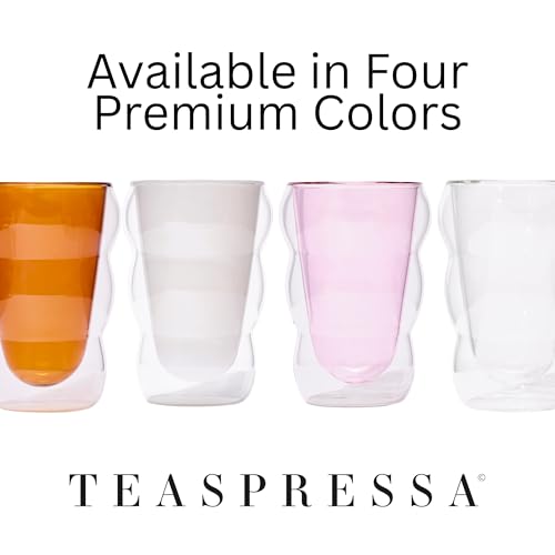 Pink Glass Cloud Cup 12 oz Double