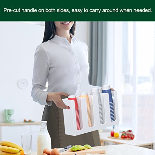 Disposable Coffee Cup Dispenser with Handles (4 Count)