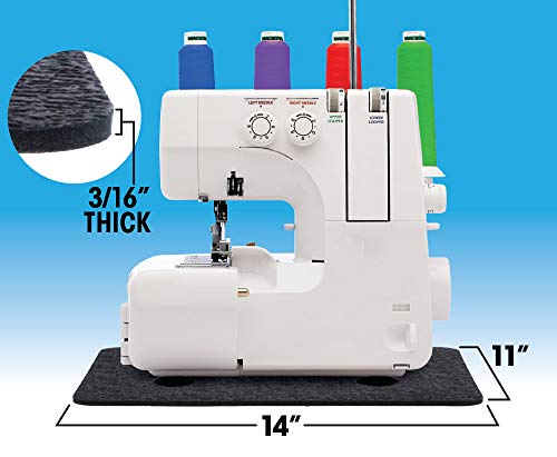 Stay-in-Place Machine Mats - 2 Pieces - 11" x 14" & 15" x 18" - Made in USA