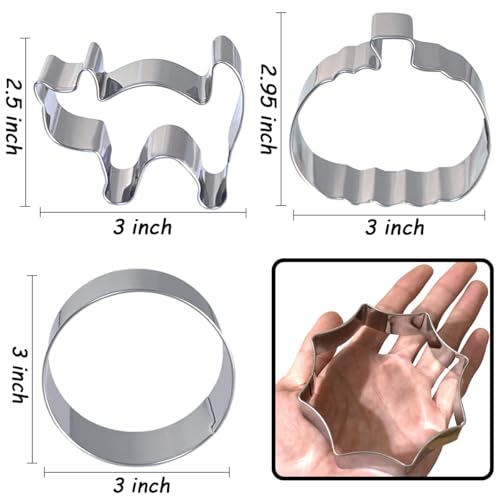 Halloween Cookie Cutters Set 7Pcs Large (7 Count)