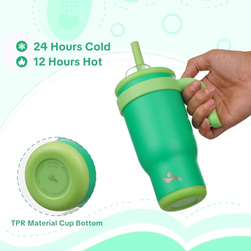 18 oz Tumbler with Handle and Straw