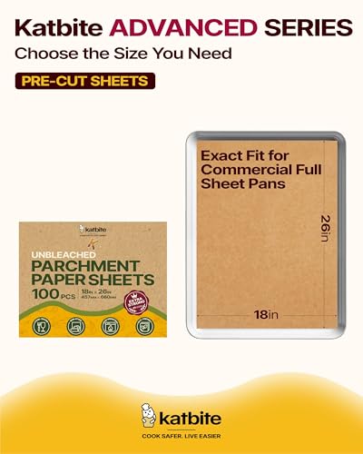Parchment Paper Baking Sheets (100 Count)