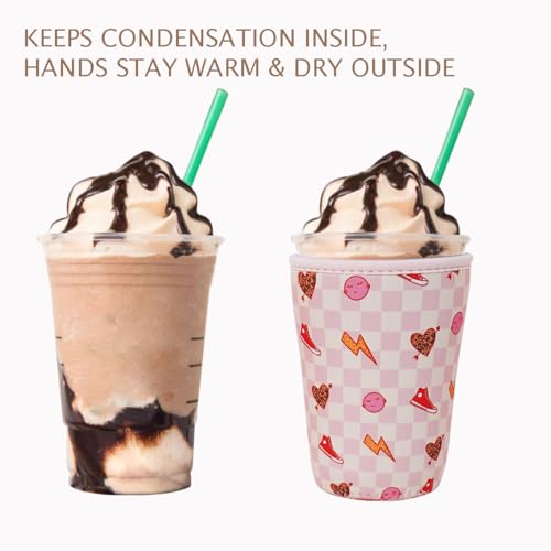 Reusable Insulated Neoprene Iced Coffee Cup Sleeve