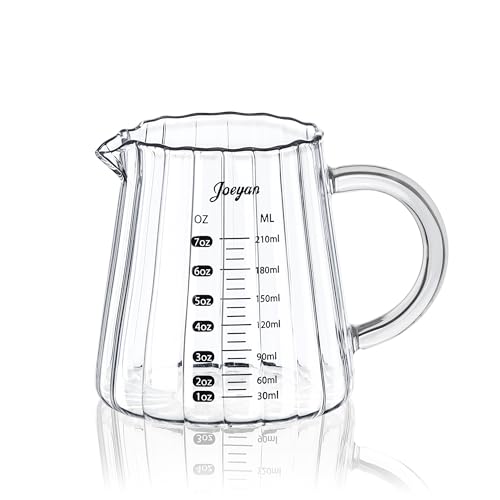7 oz Glass Measuring Cups with Spout