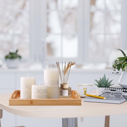 2 PCS Bamboo Serving Tray (2 Count)