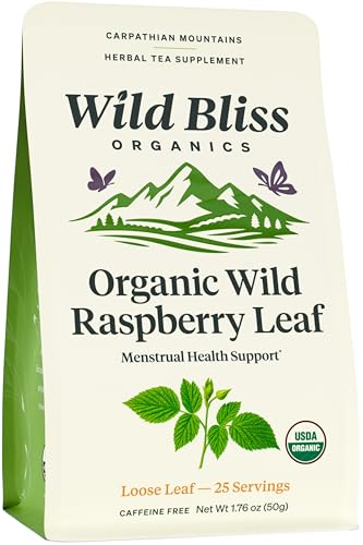 Organic Red Raspberry Leaf Tea for Pregnancy and Menstrual Support