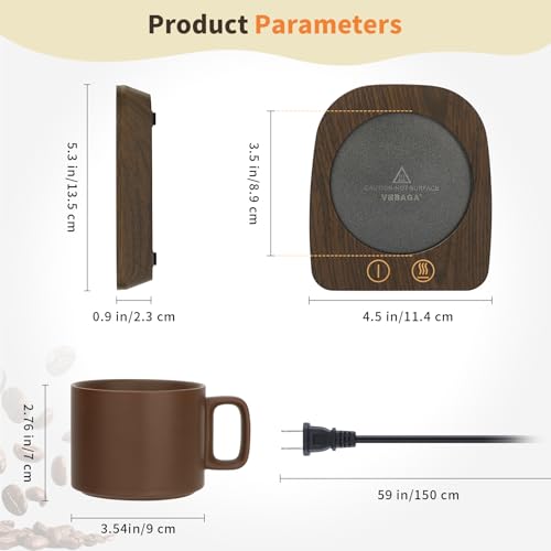 Coffee Mug Warmer & Mug Set