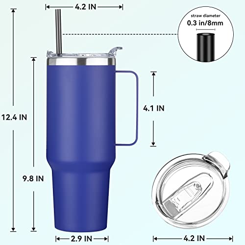 40 oz Stainless Steel Tumbler with Handle