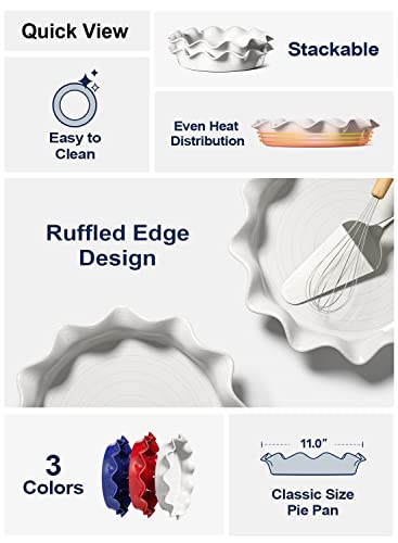 Ceramic Pie Pans for Baking (2 Count)