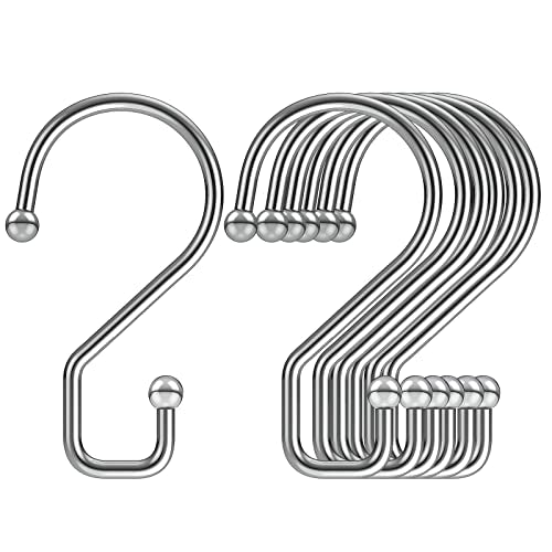 S Hooks 3 Inch Small Metal S Hanging Hooks (12 Count)
