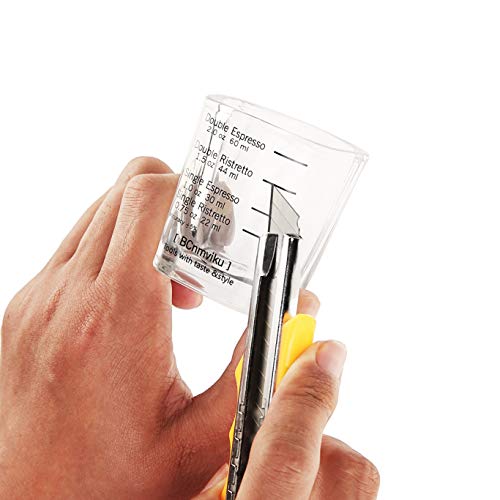 Espresso Shot Glass Liquid Heavy Sturdy Glass Shot Glasses Measuring cup Wine Glass 6 Pack 2oz (6 Count)