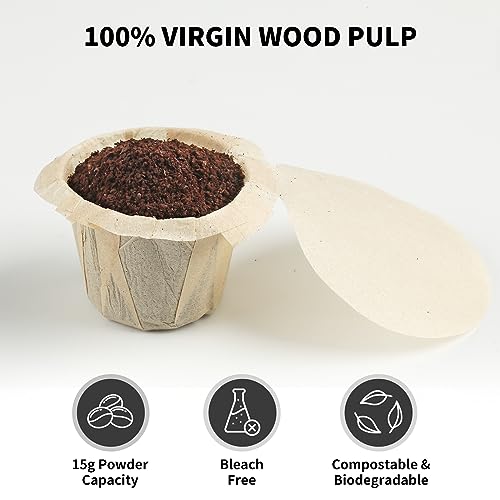 300ct K Cup Coffee Filters with Genius Lid (300 Count)