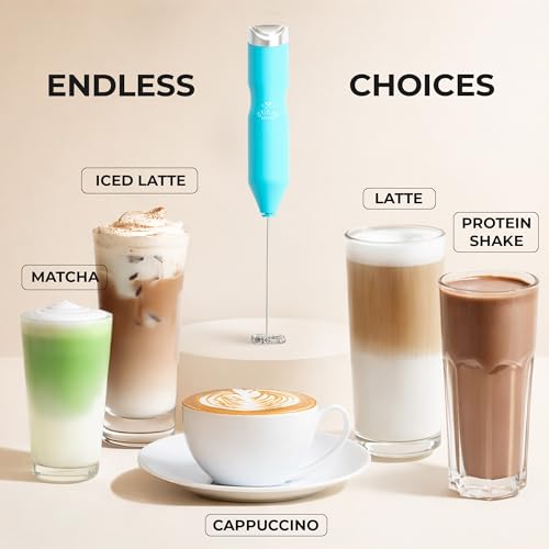 Powerful Frother Wand AA Batteries Included