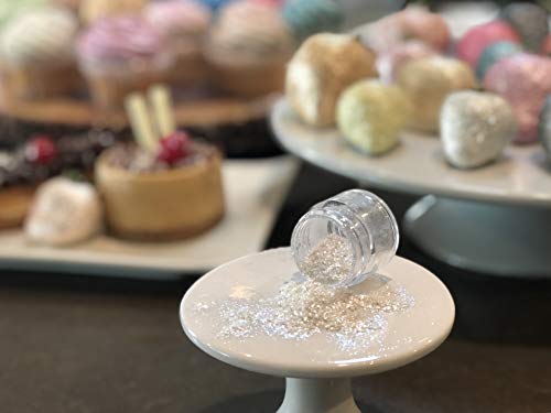 White Edible Glitter