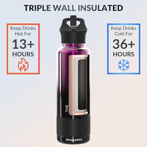 Coldest Insulated Water Bottle with Straw Lid