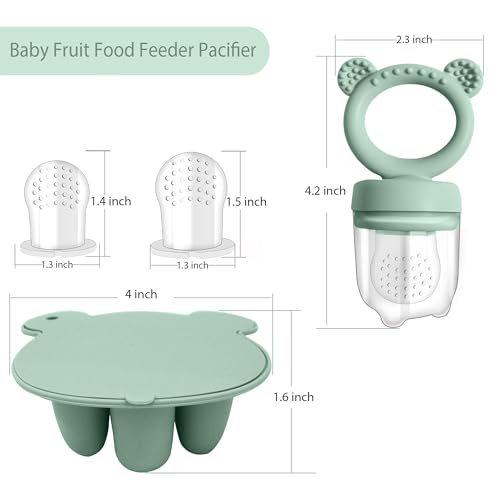 Silicone Baby Food Freezer Tray with Teething Popsicle Molds