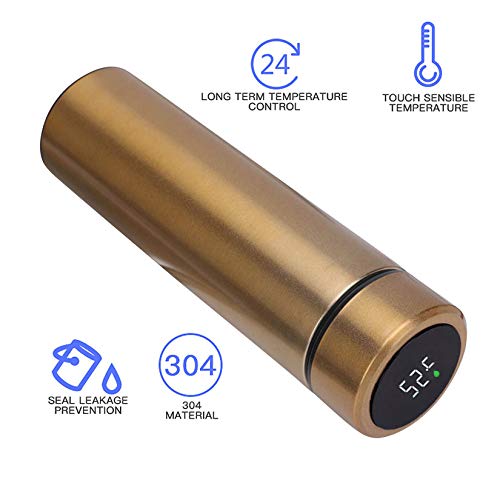 Water Bottle with LED Temperature Display