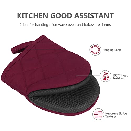1 Pair Short Oven Mitts