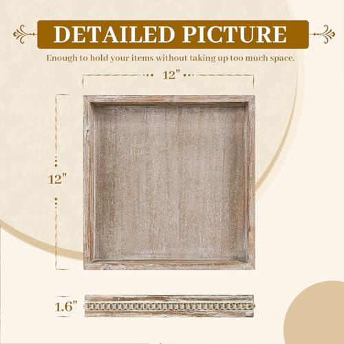 Square Wood Serving Tray