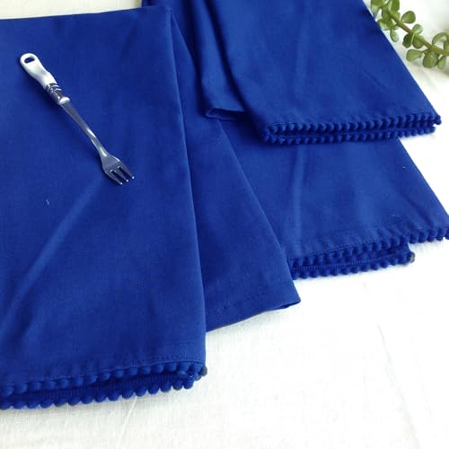 Kitchen Towels 100% Cotton Solid Kitchen Dish Cloths Hand Towel Reusuable Dish Towel for Cleaning & Drying Tea Towels Set with Hanging Loop (6 Count)