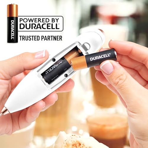 Powerful Milk Frother Wand With Duracell Batteries