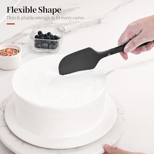 600ºF Heat Resistant Large Silicone Spatula for Baking