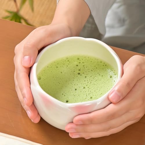8 pieces Handmade Gift box set of ceramic matcha bowl