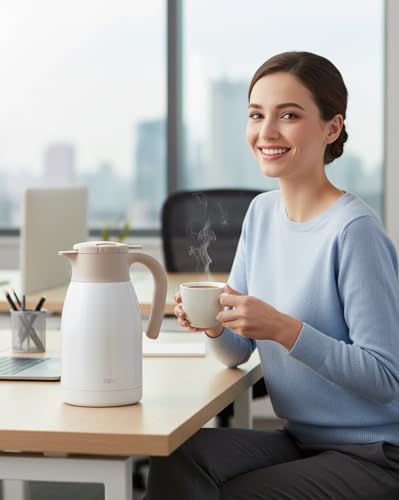 50.7 Ounces Stainless Steel Thermal Coffee Carafe with Lid