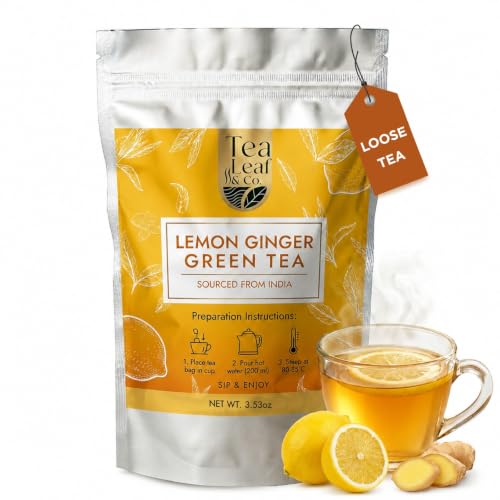 Lemon Ginger Green Tea Loose Leaf (3.53 Ounce)