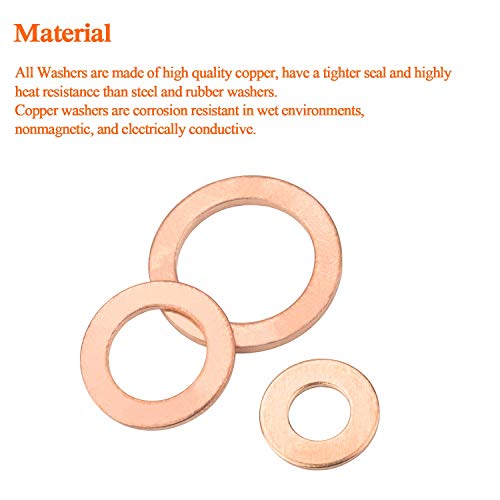 M18 Flat Washer Copper Sealing Ring (30 Count)