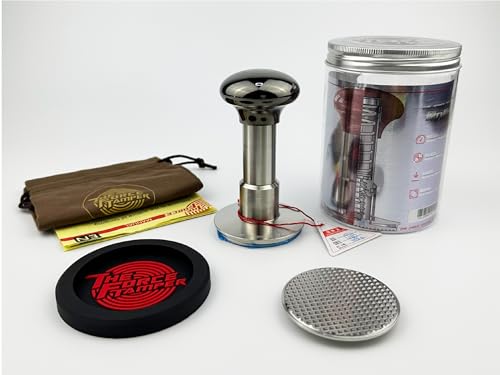 58.35mm Waffle Set Black Mirror Jellyfish AL Handle Coffee Tamper