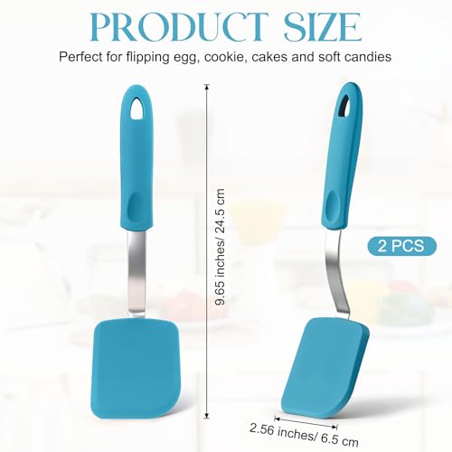 2 Pcs Mini Silicone Cookie Brownie Spatula (2 Count)