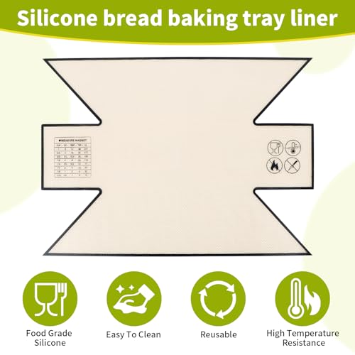 2Pcs Silicone Bread Loaf Pan Liners (2 Count)