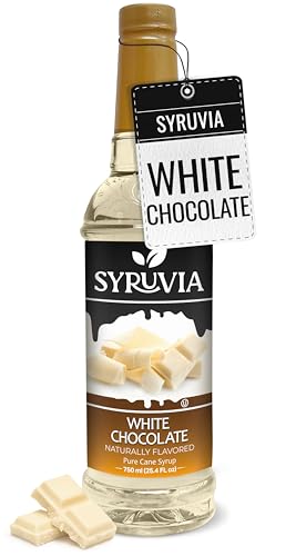 Coffee Syrup White Chocolate Flavored Syrup for Drinks (25.4 Fl Oz)