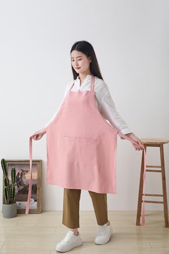Cotton Linen Apron for Women