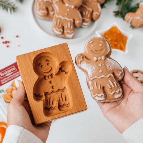 Wooden Springerle Cookie Molds for Baking