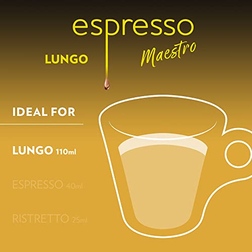 Espresso Maestro Lungo Aluminum Capsules Compatible with Nespresso* Original Machines (60 Count)