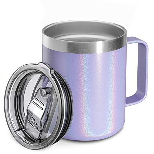12 oz Insulated Travel Coffee Mug with Handle