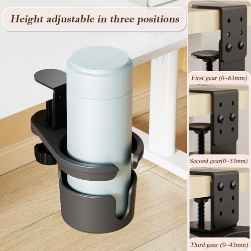 Desk Cup Holder 360° Rotating Under Table